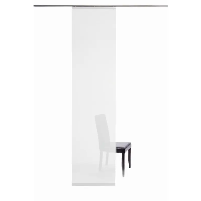 Fl&auml;chenvorhang in Wei&szlig; transparent