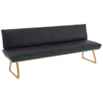 XXXLutz Lauterach - Ihr M&ouml;belhaus bei Bregenz Sitzbank 194/88/66 cm in Petrol, Dunkelgrau, Wildeiche