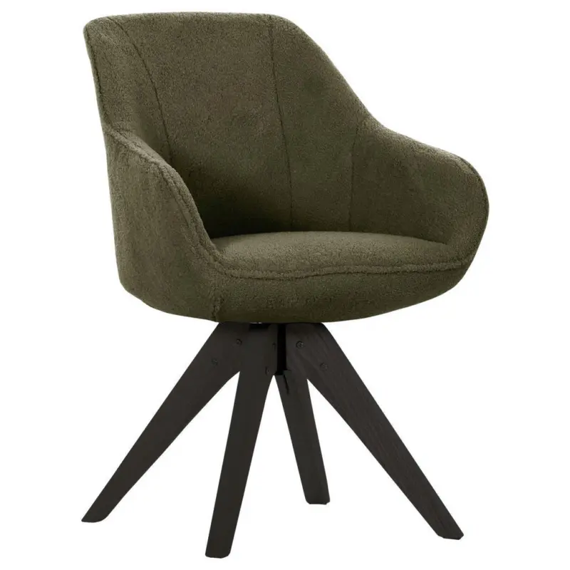 Armlehnstuhl Stoffauswahl, Typenauswahl, Sitzfl&auml;che 360&deg; drehbar Boucl&eacute;, Teddystoff