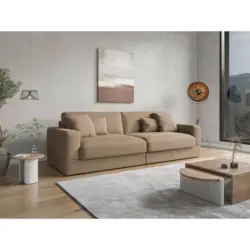 Bigsofa Fabio E in Mikrofaser Braun