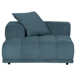 Sofaelement in Flachgewebe Petrol