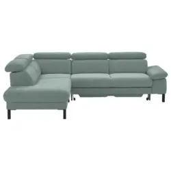 Ecksofa 830 in Flachgewebe Mintgr&uuml;n