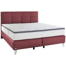Boxspringbett 180/200 cm in Bordeaux