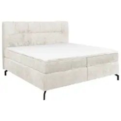 Boxspringbett 180/200 cm in Greige