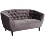 XXXLutz Lauterach - Ihr M&ouml;belhaus bei Bregenz Chesterfield-Sofa in Samt Dunkelgrau