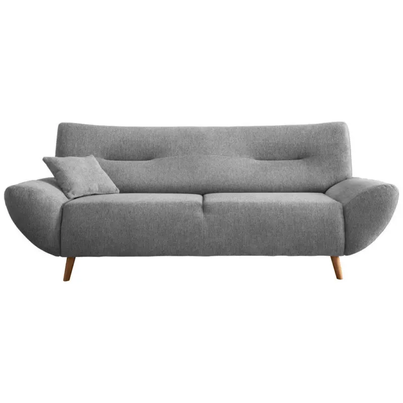 3-Sitzer-Sofa in Chenille Silberfarben