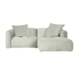 XXXLutz Lauterach - Ihr M&ouml;belhaus bei Bregenz Ecksofa Mosso in Chenille Wei&szlig; 240/173 cm