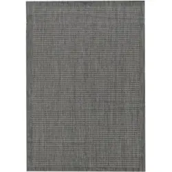 Outdoorteppich 80/150 cm Giza Schwarz