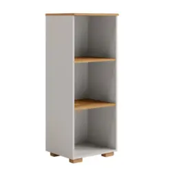 Regal 50/126,5/42 cm Grau, Eichefarben