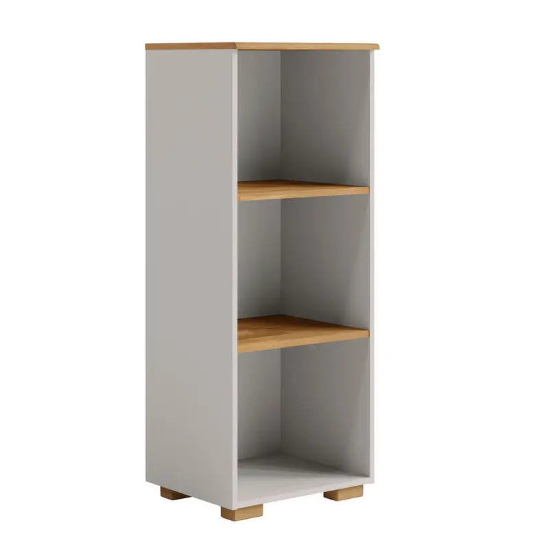 Regal 50/126,5/42 cm Grau, Eichefarben