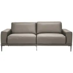 2,5-Sitzer in Echtleder Graubraun