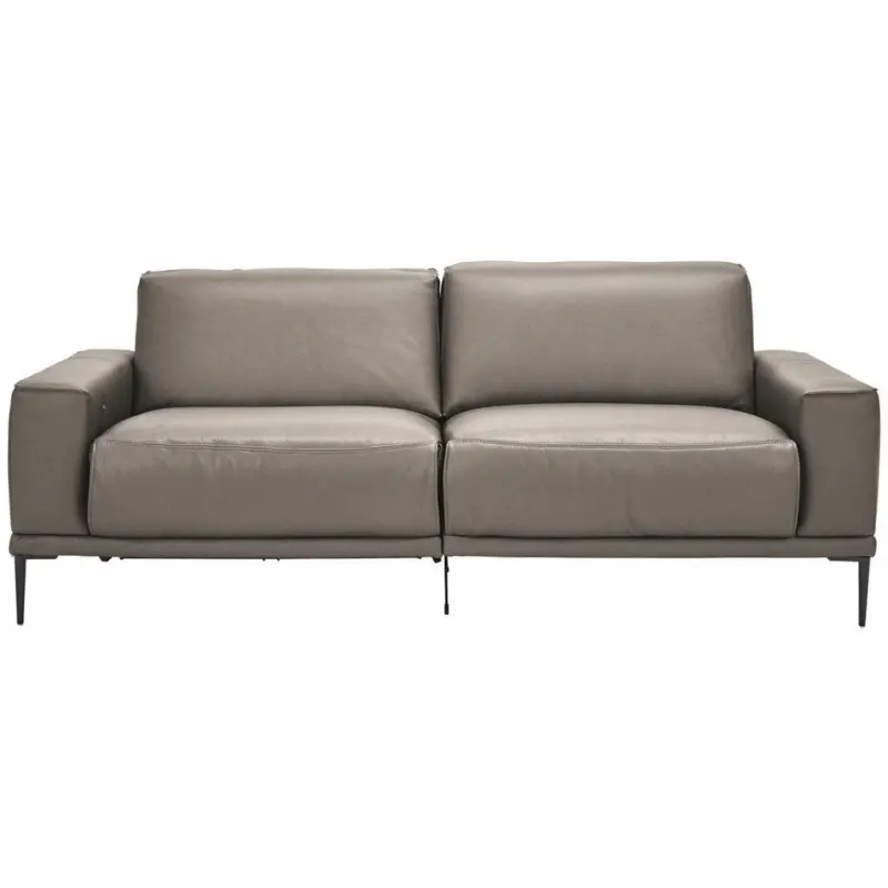 2,5-Sitzer in Echtleder Graubraun