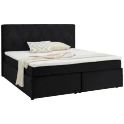 Boxspringbett 160/200 cm in Anthrazit