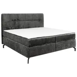 Boxspringbett 160/200 cm in Anthrazit