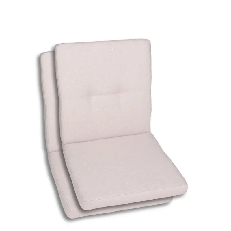 Sesselauflagenset in Naturfarben Uni