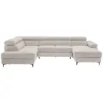 XXXLutz Lauterach - Ihr M&ouml;belhaus bei Bregenz Wohnlandschaft Combo in Flachgewebe Hellgrau