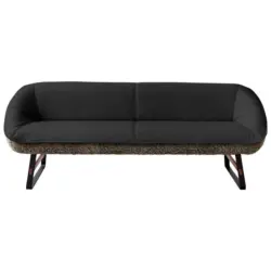 Sitzbank 229/88/80 cm in Dunkelbraun