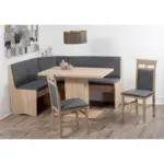 XXXLutz Lauterach - Ihr M&ouml;belhaus bei Bregenz Eckbankgruppe in Textil, Holzwerkstoff Grau, Sonoma Eiche