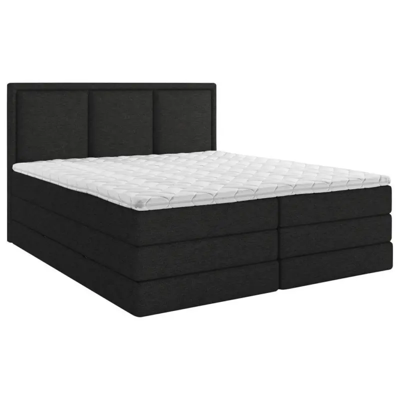 Boxspringbett 180/220 cm in Schwarz