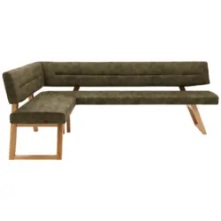 Eckbank 155/205 cm in Olivgr&uuml;n
