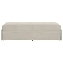 Schlafsofa Twin in Flachgewebe Naturfarben