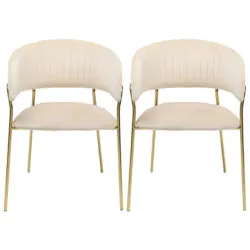 Armlehnstuhl-Set 2 St&uuml;ck Stoffauswahl Samt