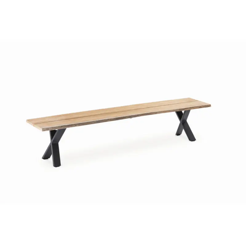 Gartenbank 220/46/45 cm in Naturfarben