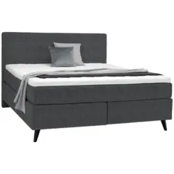 Boxspringbett 160/200 cm in Anthrazit