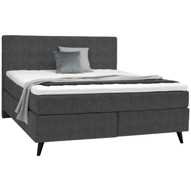 Boxspringbett 160/200 cm in Anthrazit