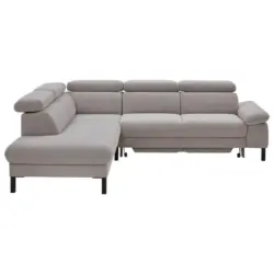 Ecksofa 830 in Cord Grau