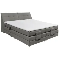 Boxspringbett 180/200 cm in Grau