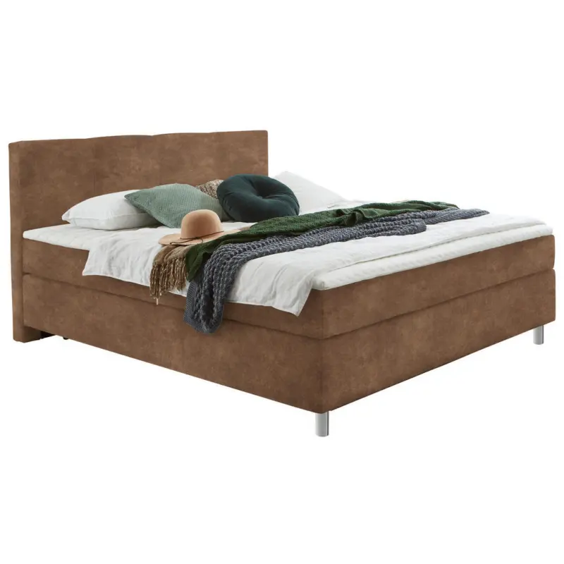 Boxspringbett 140/200 cm in Braun