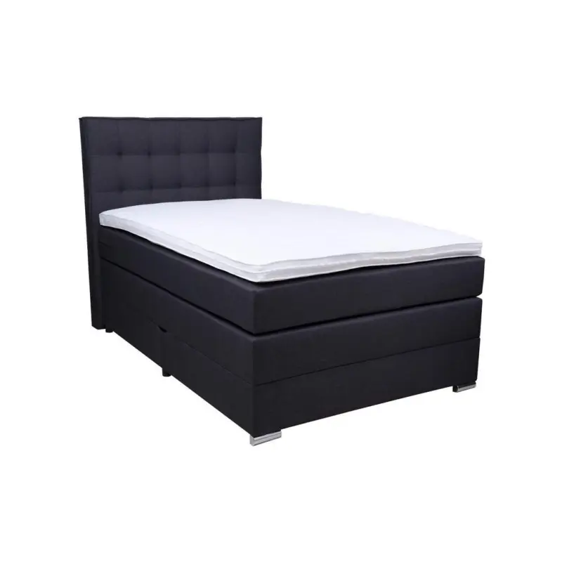 Boxspringbett 120/200 cm in Anthrazit