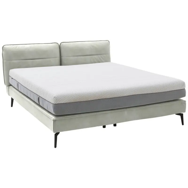 Boxspringbett 180/200 cm in Hellgrau