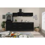 XXXLutz Lauterach - Ihr M&ouml;belhaus bei Bregenz K&uuml;chenblock 270 cm in Schwarz, Eichefarben