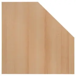 Eckverbindungsplatte in Buchefarben