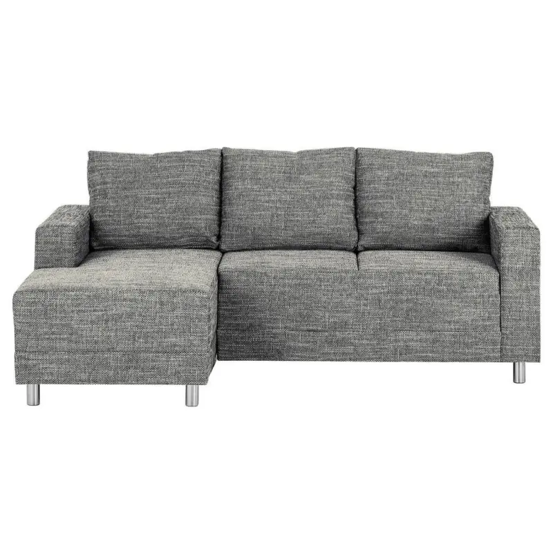 Ecksofa in Struktur Grau 144/200 cm