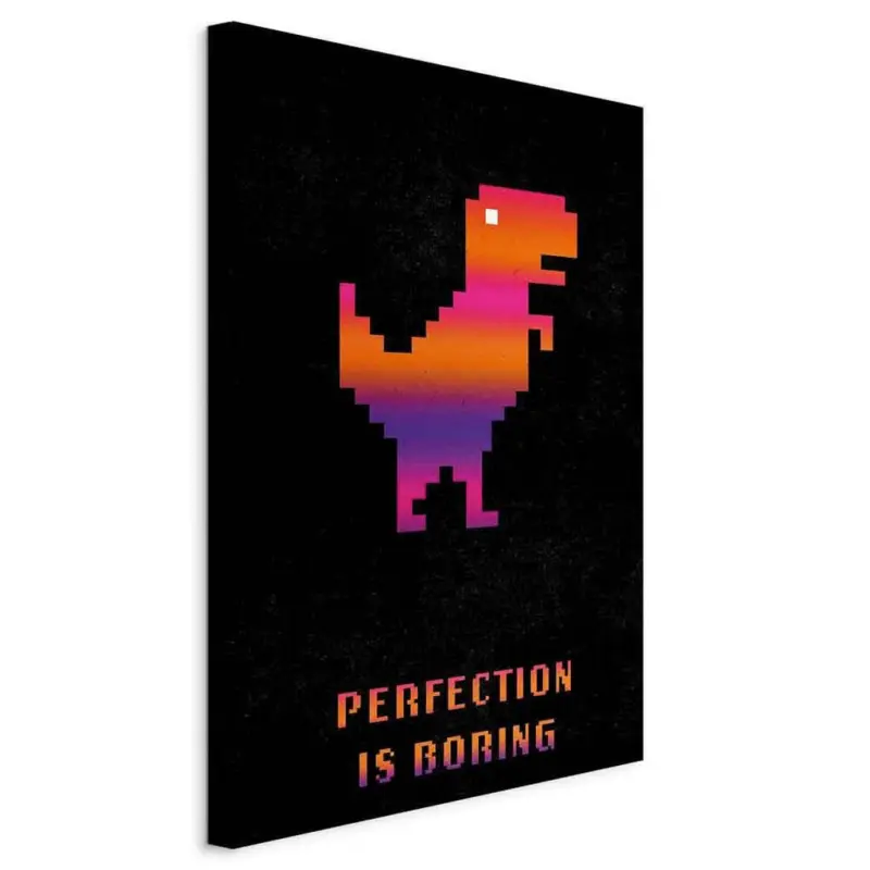 Leinwandbild Abstraktes, Tiere, Text 40/60/1.2 cm