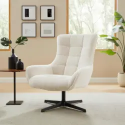 Sessel in Chenille Beige