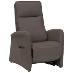 Fernsehsessel in Chenille Graubraun