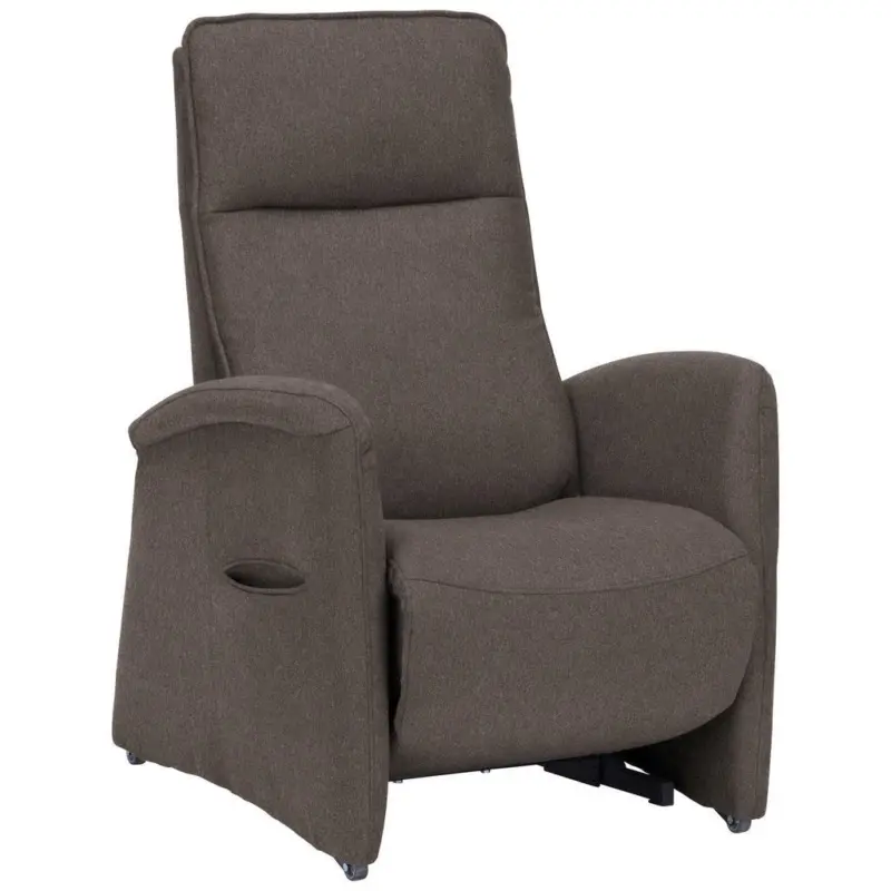 Fernsehsessel in Chenille Graubraun