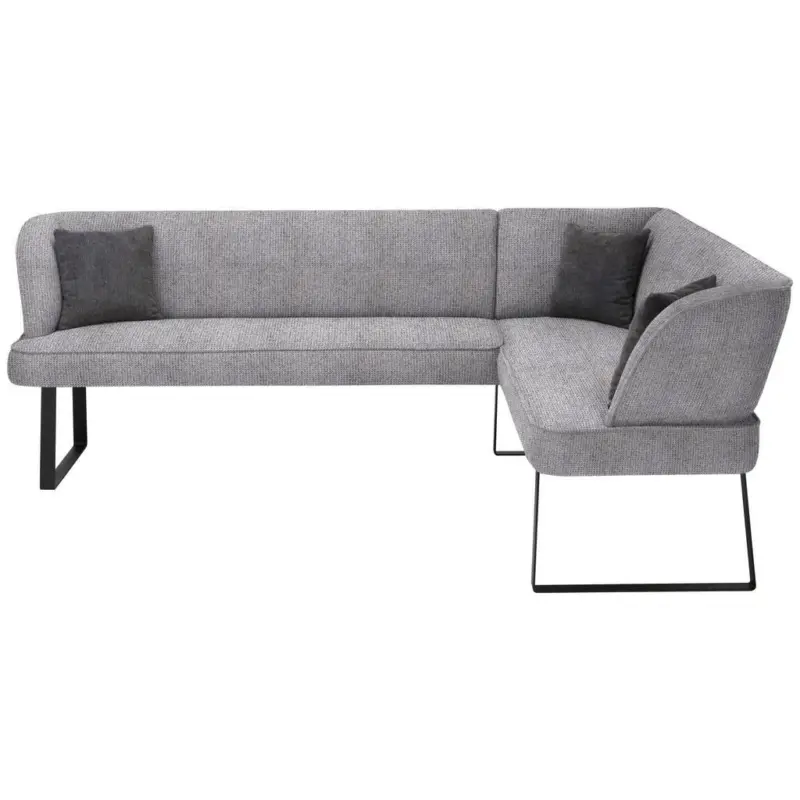 Eckbank 233/189 cm in Dunkelgrau