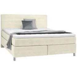 Boxspringbett 180/200 cm in Creme