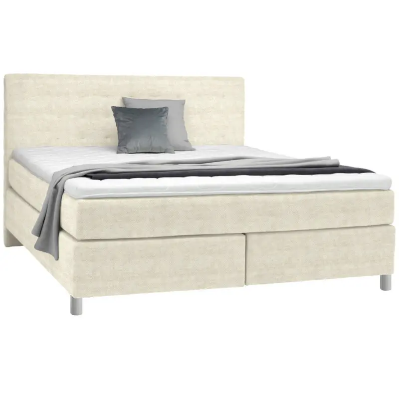 Boxspringbett 180/200 cm in Creme