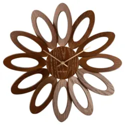Wanduhr Fiore Braun 40/40/4 cm