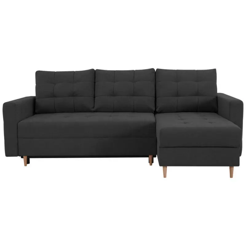 Ecksofa in Anthrazit 232/141 cm
