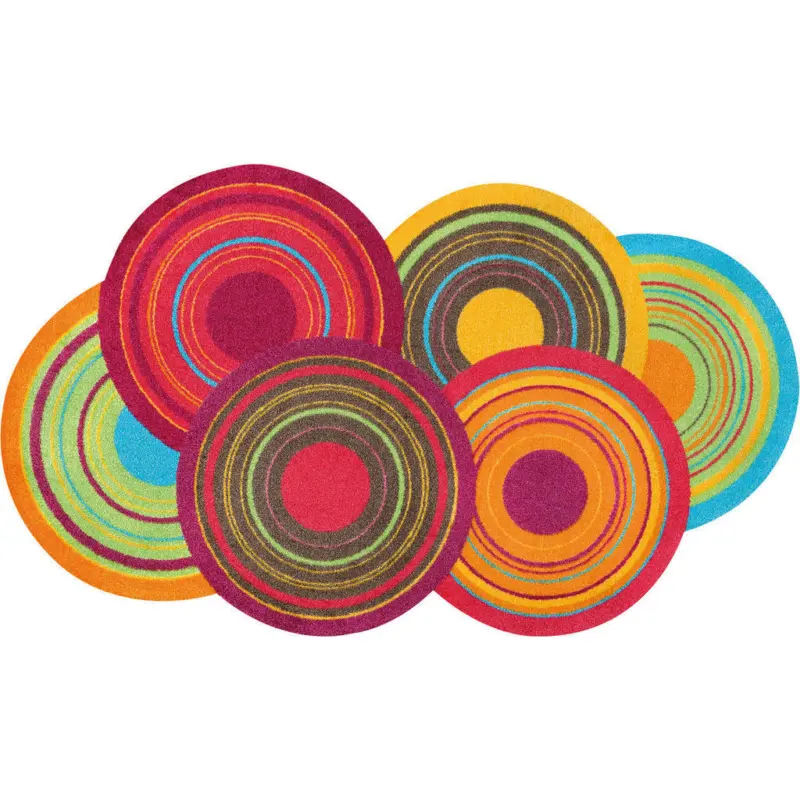 Flachwebeteppich 70/120 cm Cosmic Colours Multicolor