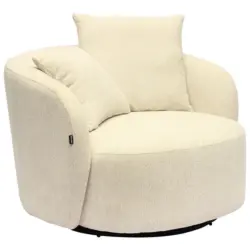 Sessel in Webstoff Naturfarben