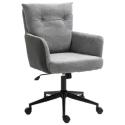 Drehstuhl in Webstoff Grau