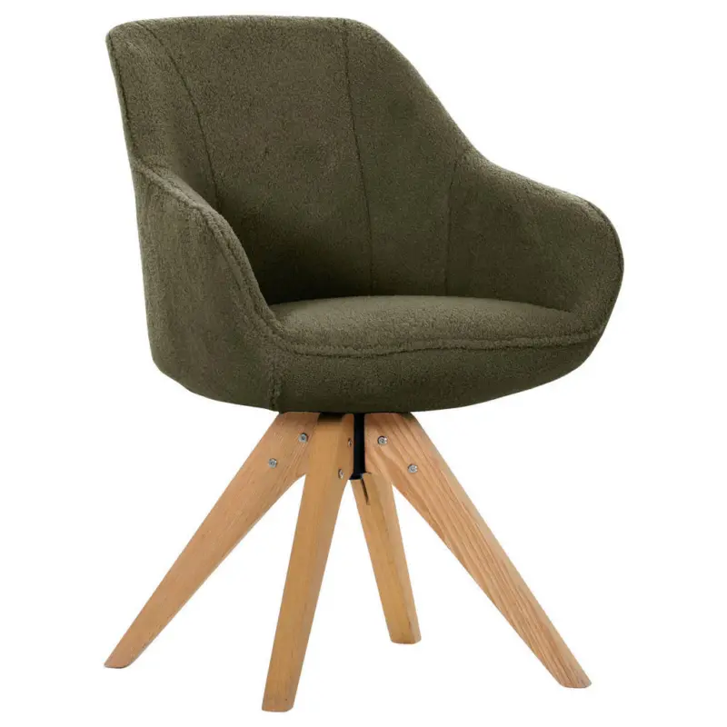 Armlehnstuhl Stoffauswahl, Typenauswahl, Sitzfl&auml;che 360&deg; drehbar Boucl&eacute;, Teddystoff